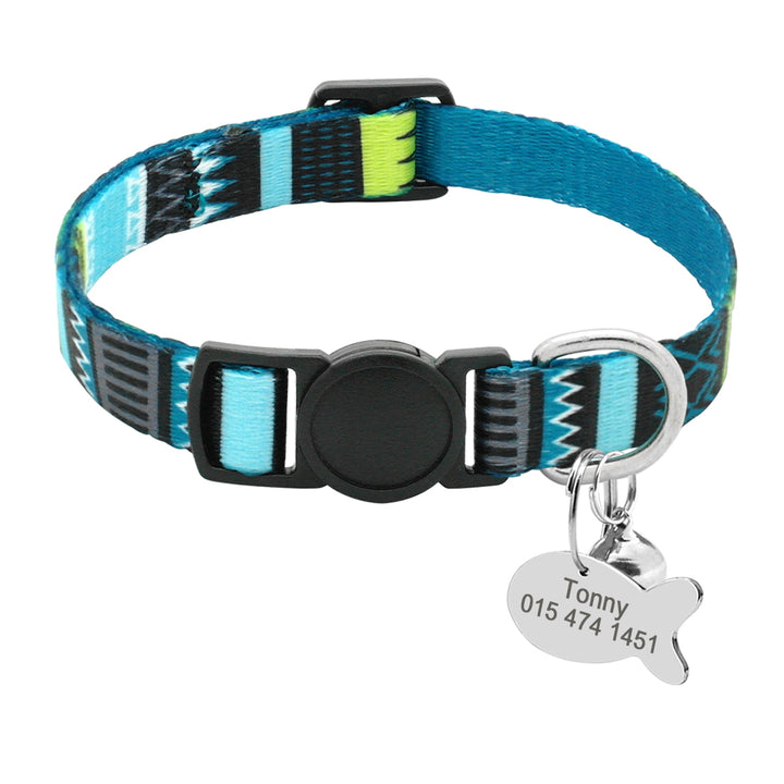 Cat Lettering Bell Collar Anti-lost Tag