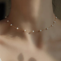 Starry Natural Freshwater Pearl Necklace