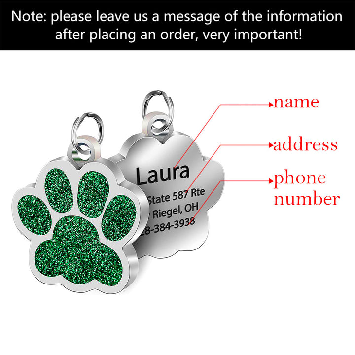 Customized Personality Stainless Steel Bone Dog Id Tag