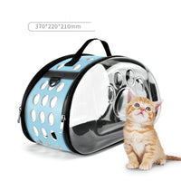 Foldable Cat Bag Breathable Portable Pet Carrier Bag Outdoor Travel Handbag for Cat Dog