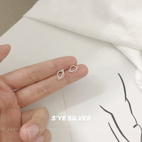 S925 Silver Small Universe Earrings Jewelry Don't Need to Pick Hypoallergenic Female