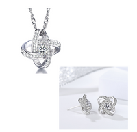 925 Sterling Silver Necklace For Women Forever Heart AAA Zircon Mosaic Necklaces & Pendants Gift