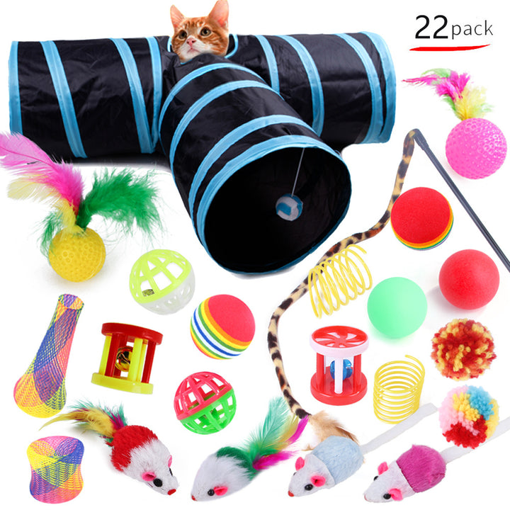 Cat Toy Set Funny Cat Assembled Toys Cat Tunnel Cat Tunnel Pet Supplies