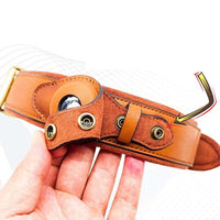 Location Tracker First Layer Leather Dog Pet Collar