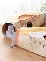 Cat Net Red Cat Litter Roll Totoro Toys Drilling Hole Cat Supplies