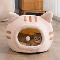 Fashion Simple Pet Warm Semi-enclosed Cat Litter