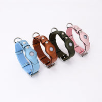 Airtag Pet Collar Tracker Protective Cover Leather Collar