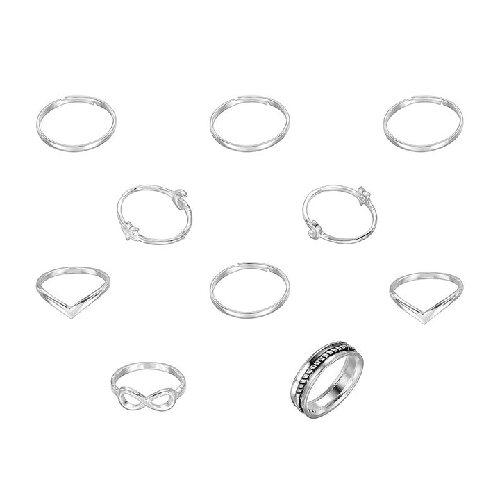 Fashion Simple Joint Ring Geometry