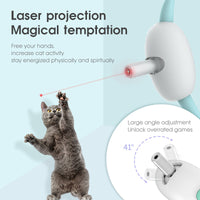 Automatic Cat Toy Smart Laser Teasing Cat Collar Electric USB Charging Kitten Amusing Toys Interactive Training Pet Items