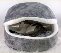 Removable cat litter dog kennel pet nest hamburger nest shell