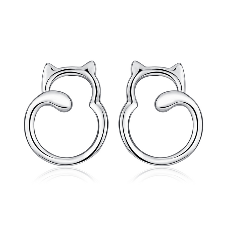 Happy Kitty Stud Earrings